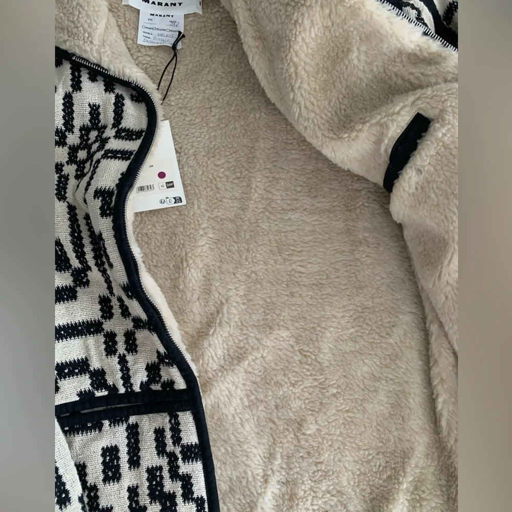 Isabel Marant's 'Nelkis' Western sherpa style jacket NWT
